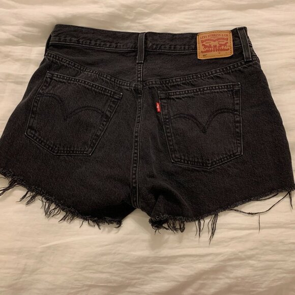 Levi's Black Jean Shorts - Picture 2 of 3